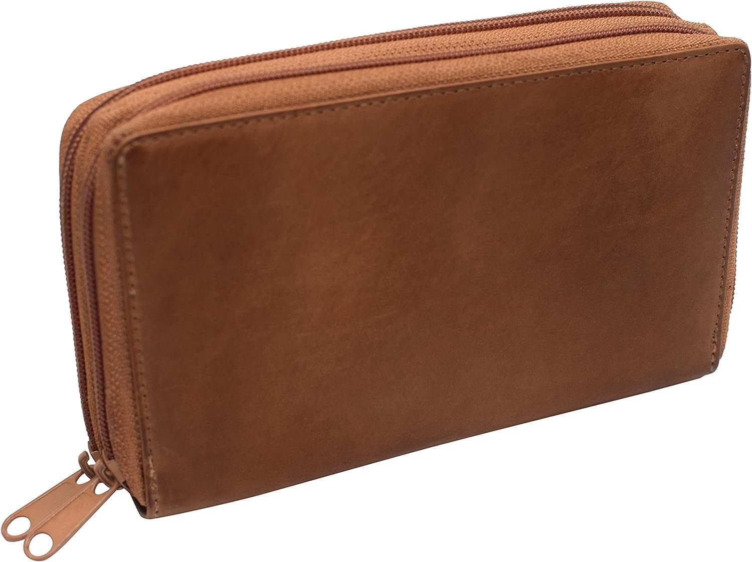 CAZORO RFID Blocking Genuine Leather Zip Around Large Wallet for Women Credit... - Picture 20 of 25