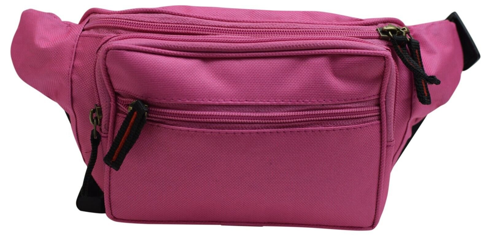 Nylon Fanny Pack Large Multi Zippered Waist Bag Design Hip Purse Travel Hiking