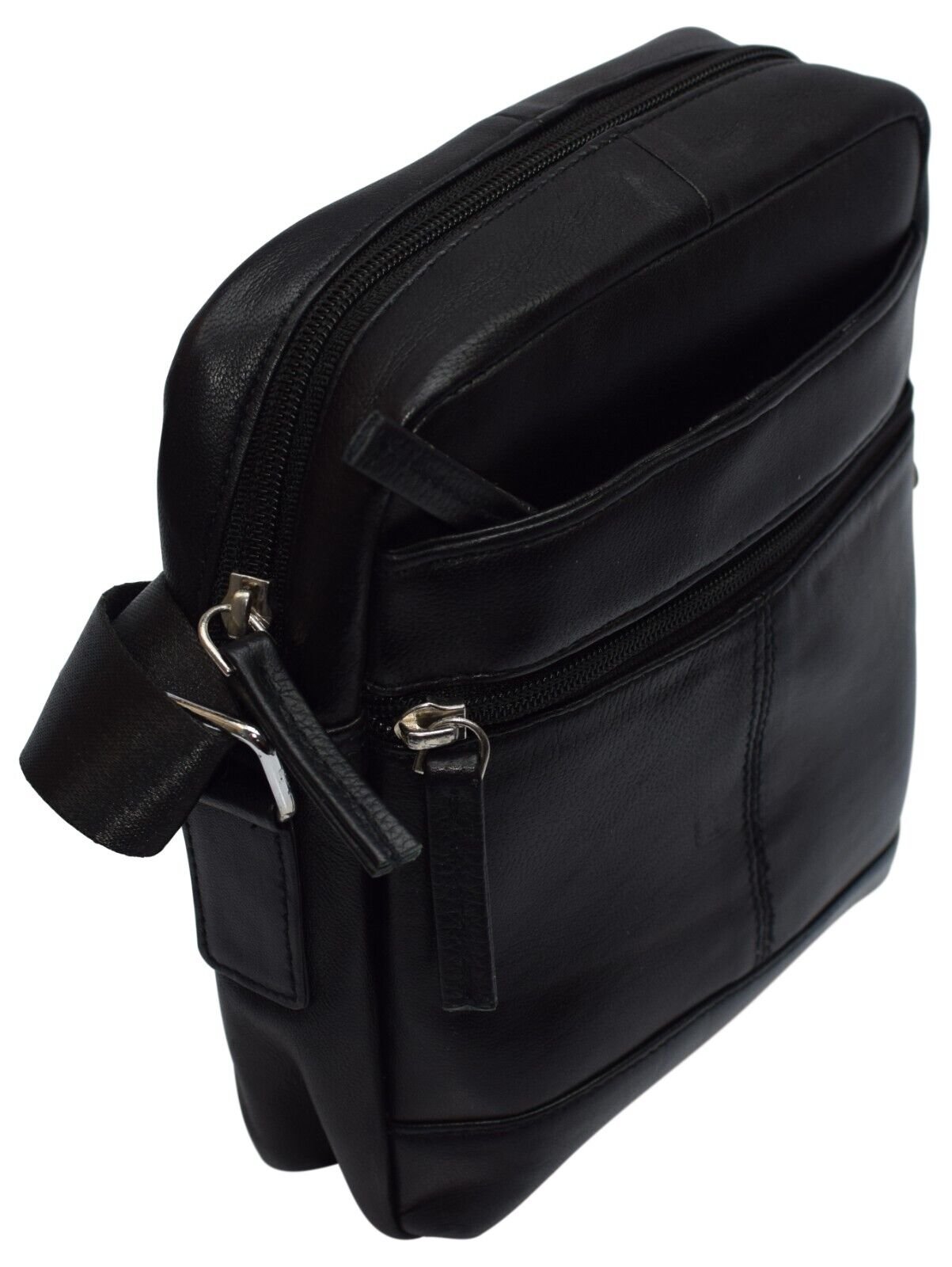 Messenger Bag for Men Genuine Leather Crossbody Shoulder Bag Fit Cell Phone Purses Wallet