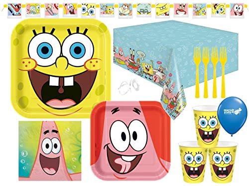 Spongebob Birthday Party Supplie, Spongebob Tableware