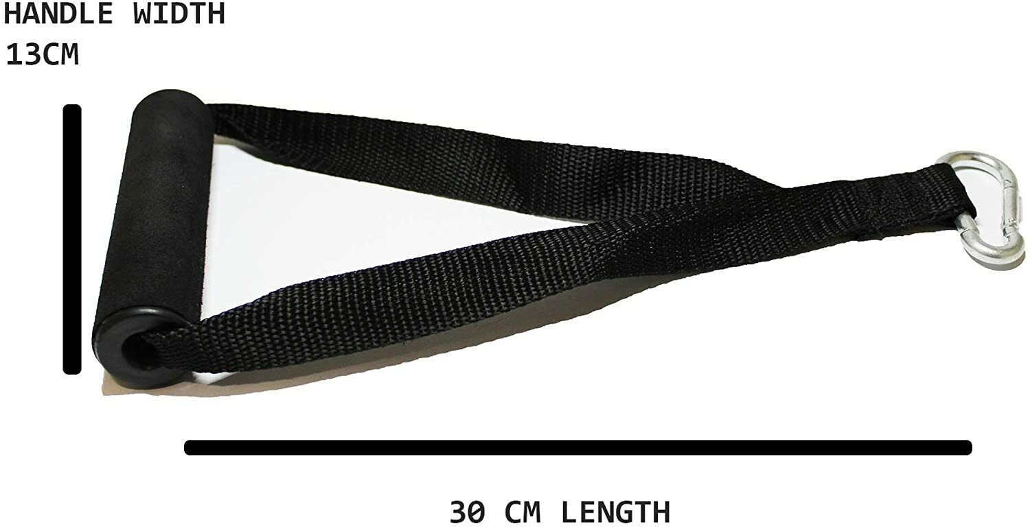 MULTI GYM CABLE MACHINE ATTACHMENT SINGLE/DOUBLE STIRRUP/SEATED ROW HANDLE GRIP - Picture 45 of 72