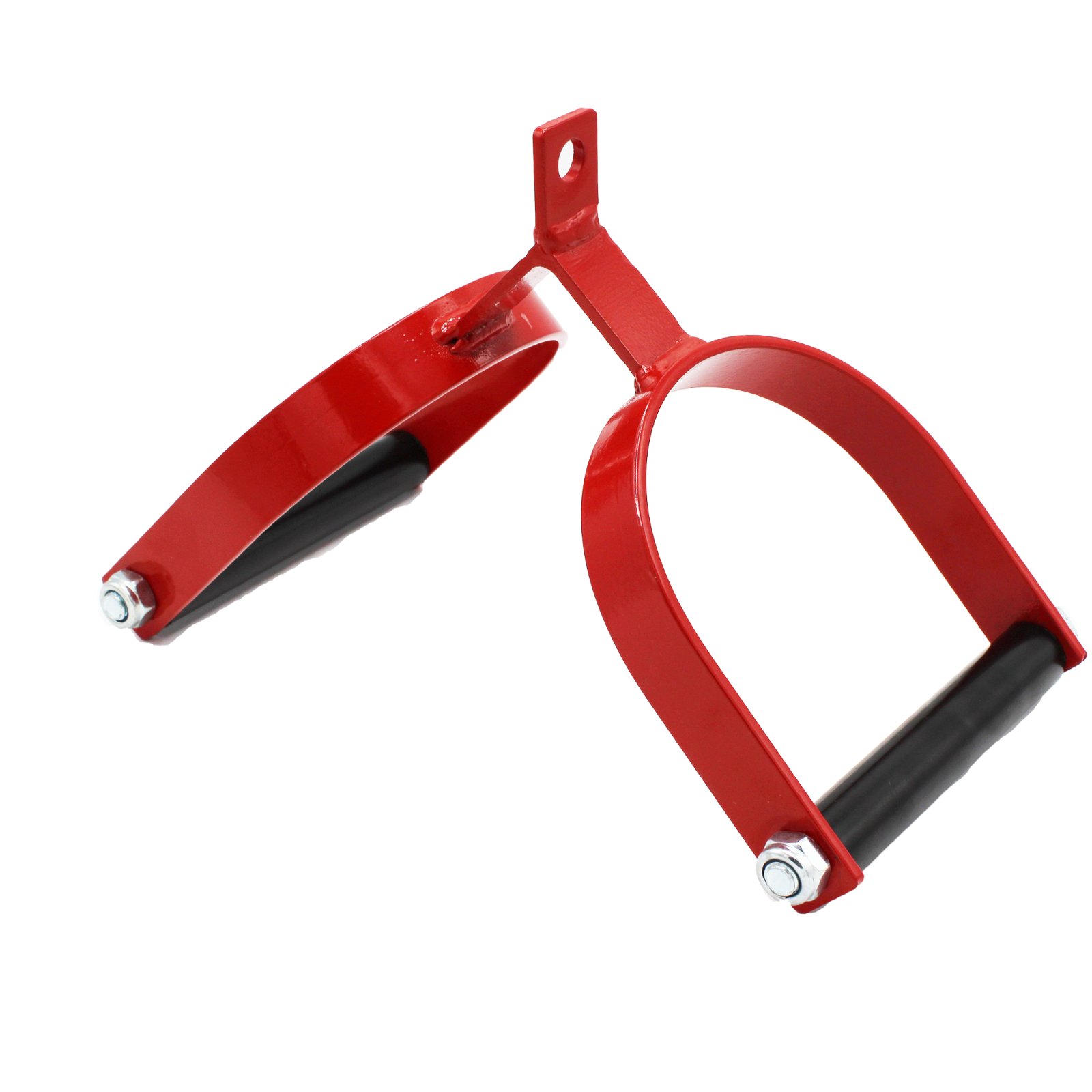 MULTI GYM CABLE MACHINE ATTACHMENT SINGLE/DOUBLE STIRRUP/SEATED ROW HANDLE GRIP - Picture 54 of 72
