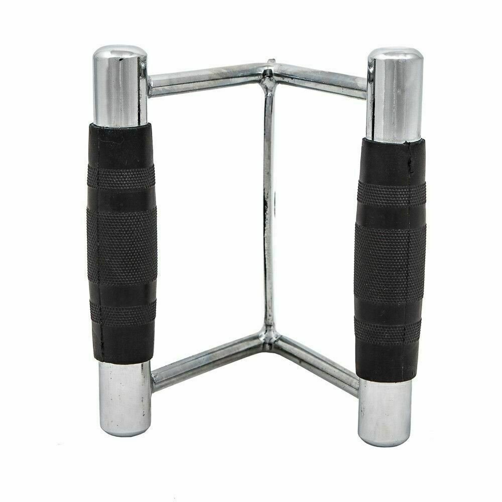 MULTI GYM CABLE MACHINE ATTACHMENT SINGLE/DOUBLE STIRRUP/SEATED ROW HANDLE GRIP - Picture 26 of 72
