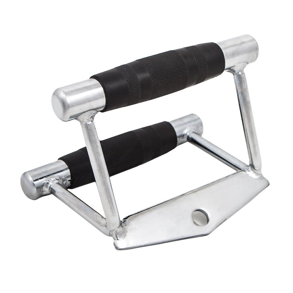 MULTI GYM CABLE MACHINE ATTACHMENT SINGLE/DOUBLE STIRRUP/SEATED ROW HANDLE GRIP - Picture 28 of 72