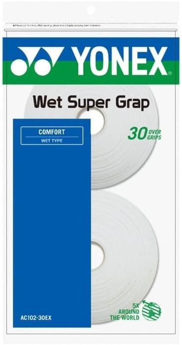 YONEX Wet Super GRAP 30 Grips- Enhanced Tack & Control (Assorted Colors) - Picture 9 of 10