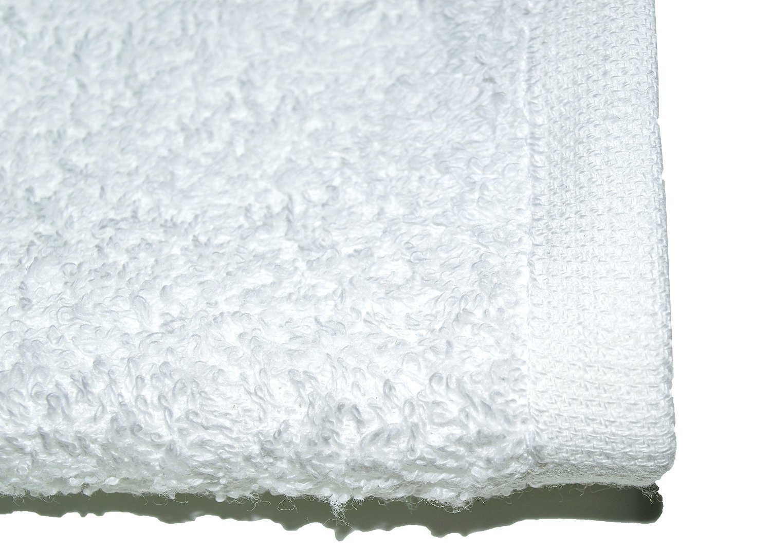 Wealuxe Cotton Washcloths - Soft Absorbent Bathroom Face Towels - 12x12 inch - White - 24 Pack