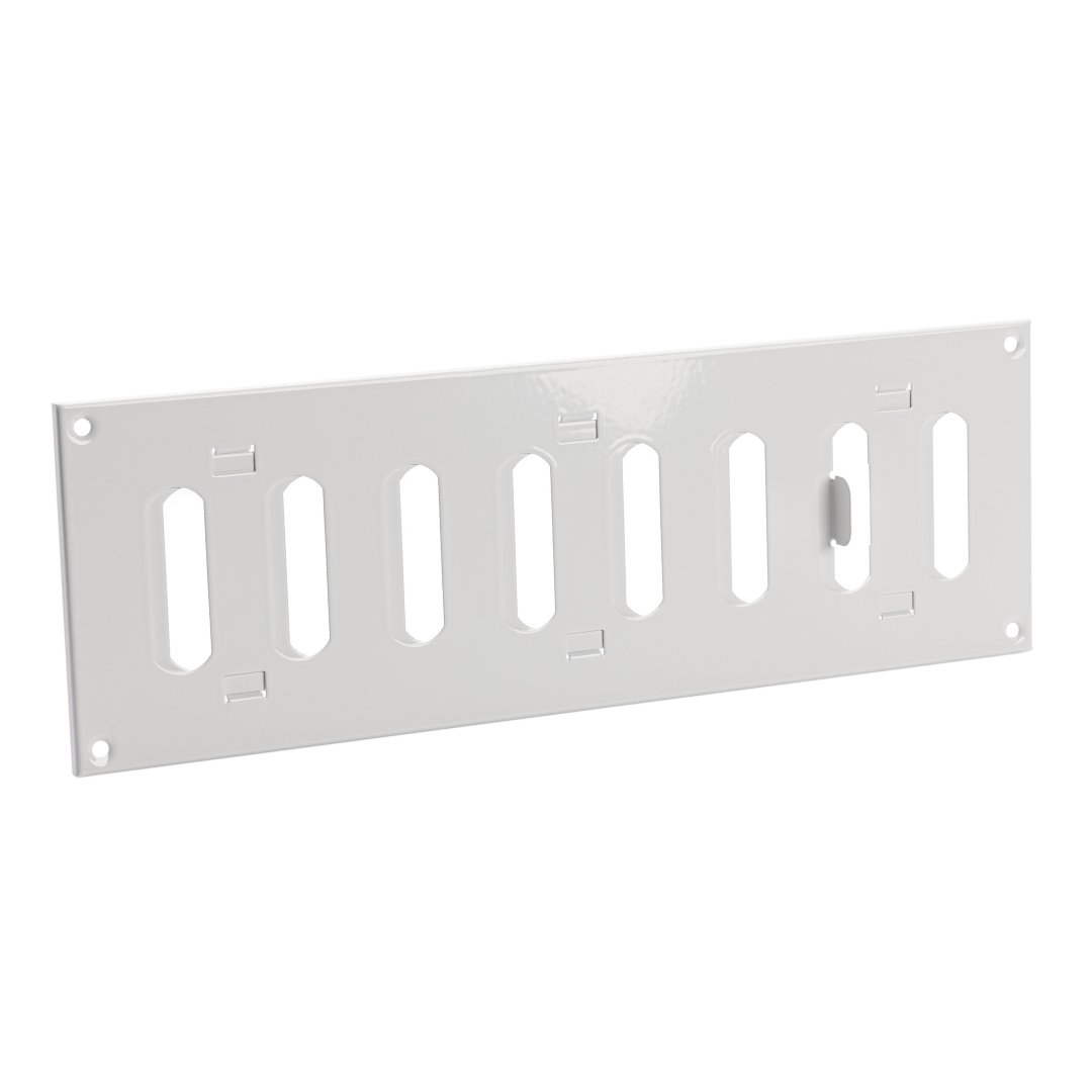 White Air Vent Cover Hit & Miss Open/Close Sliding Metal Ventilation Grille