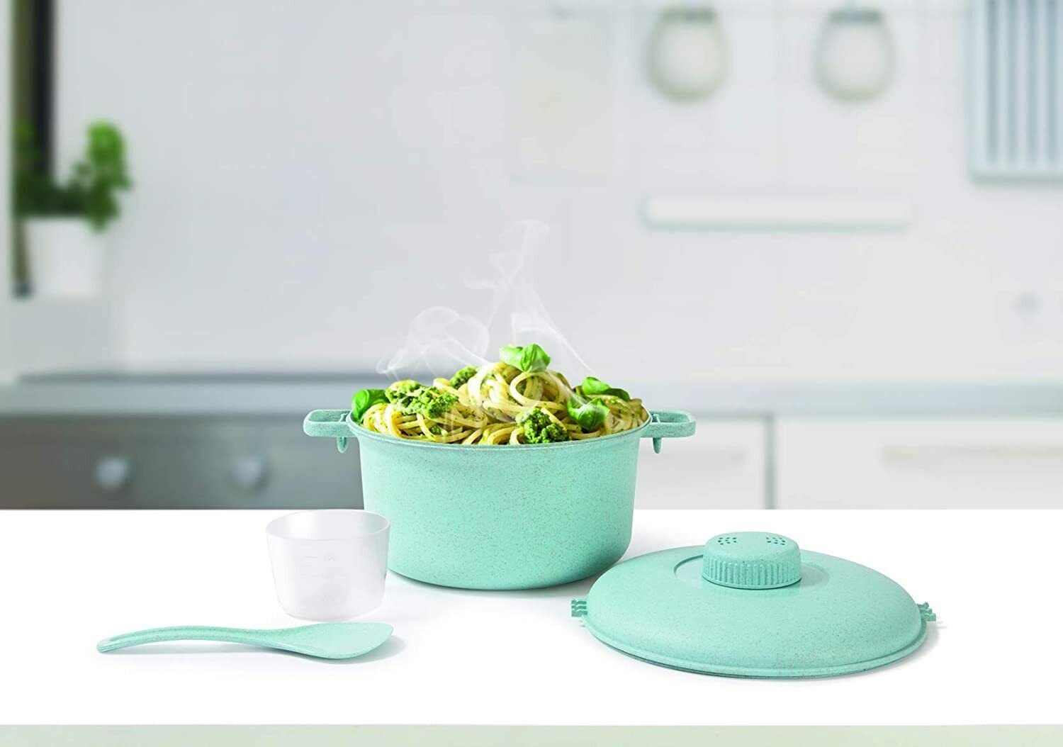 Cocina a presión de microondas ecológica material biodegradable no tóxico - Imagen 20 de 20