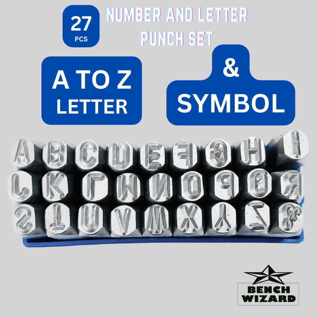 BENCH WIZARD Number & Letter Punch Set